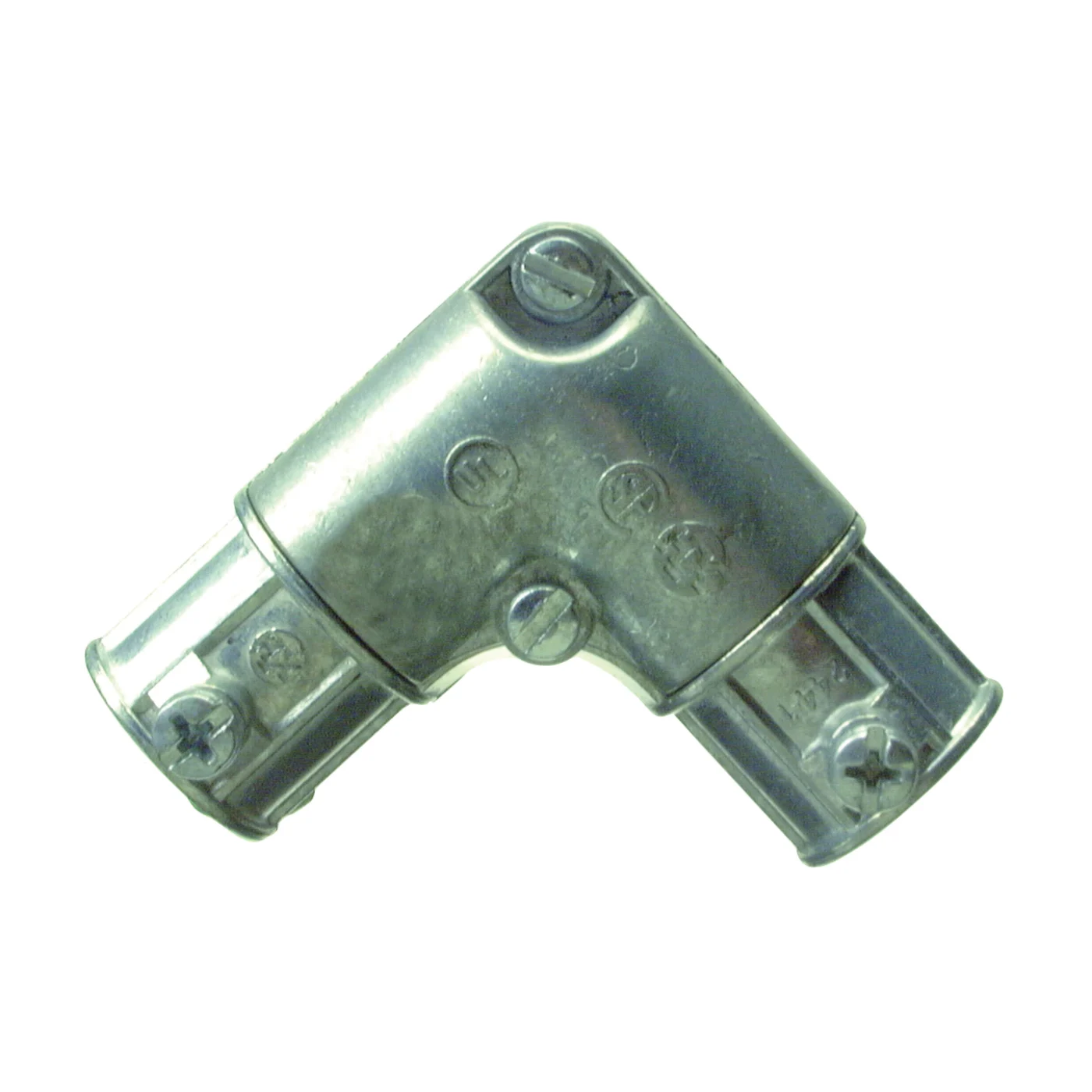 14607 EMT Inside Corner Pull Elbow, 90 deg Angle, 3/4 in, Zinc, Each - Halex