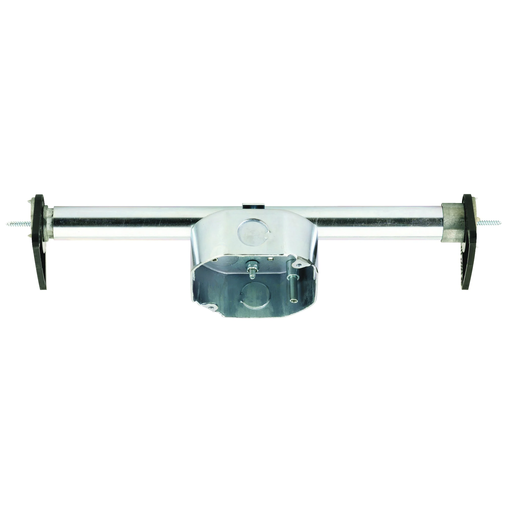 Saf-T-Brace 0101000 Support Brace, 12-1/2 in W, 3.63 in D, 2-3/4 in H, 6 -Knockout, Steel, Silver, Galvanized