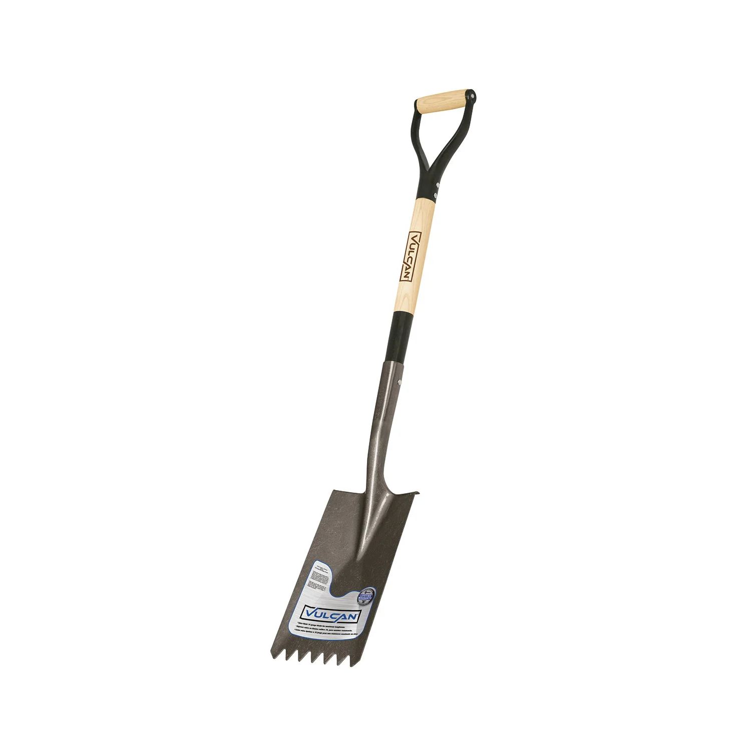 34547 Roof Ripper Shovel, Steel Blade, Wood/Metal D-Shaped Handle, 7 in W, 42 in OAL