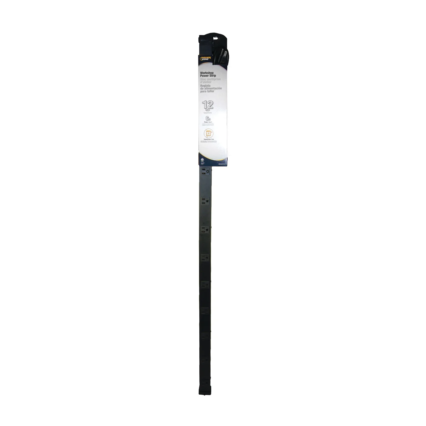 OR800012 Power Outlet Strip, 12 -Socket, 15 A, 125 V