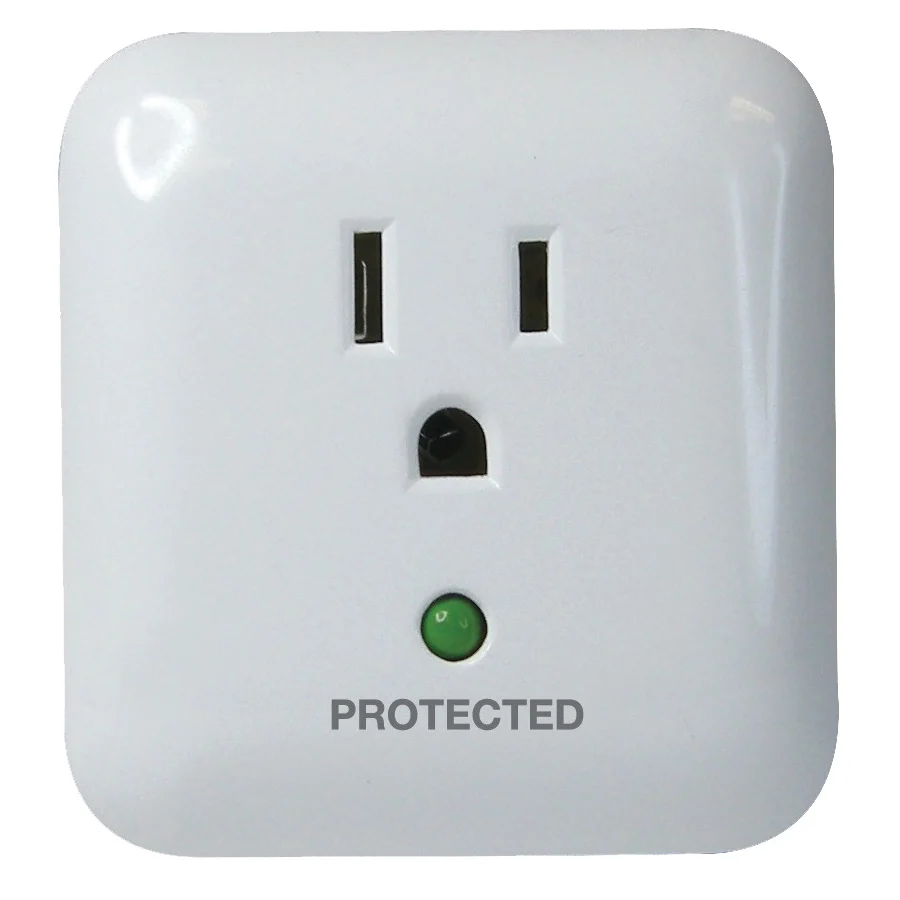 OR802105 Surge Protector Power Strip, 125 V, 15 A, 1-Outlet, 900 J Energy, White