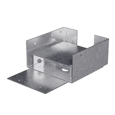 ABW Series ABW44Z Post Base, 4 x 4 in Post, 16 ga, Steel, ZMAX - Simpson Strong-Tie