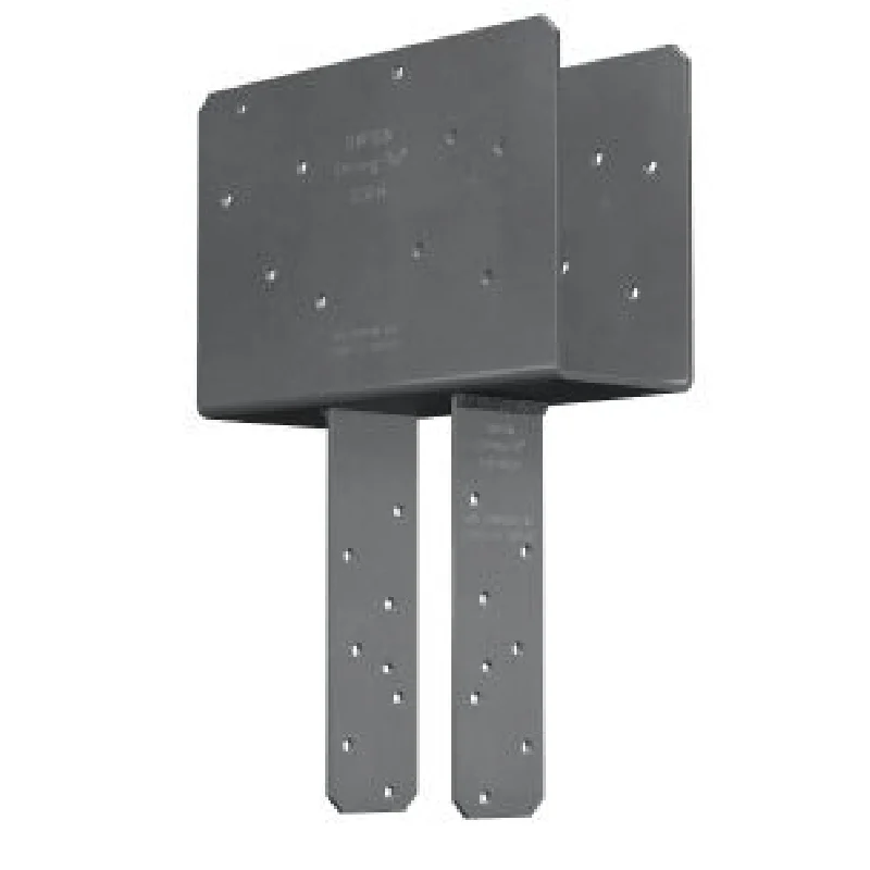 CCQ CCQ44SDS2.5 Series Column Cap, 3-5/8 in Post/Joist, 11 in L, 3-5/8 in W, Steel, Gray