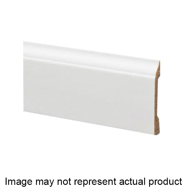 3/8" x 3-3/16" x 8' Polyurethane Moulding Crystal White 633 BASE