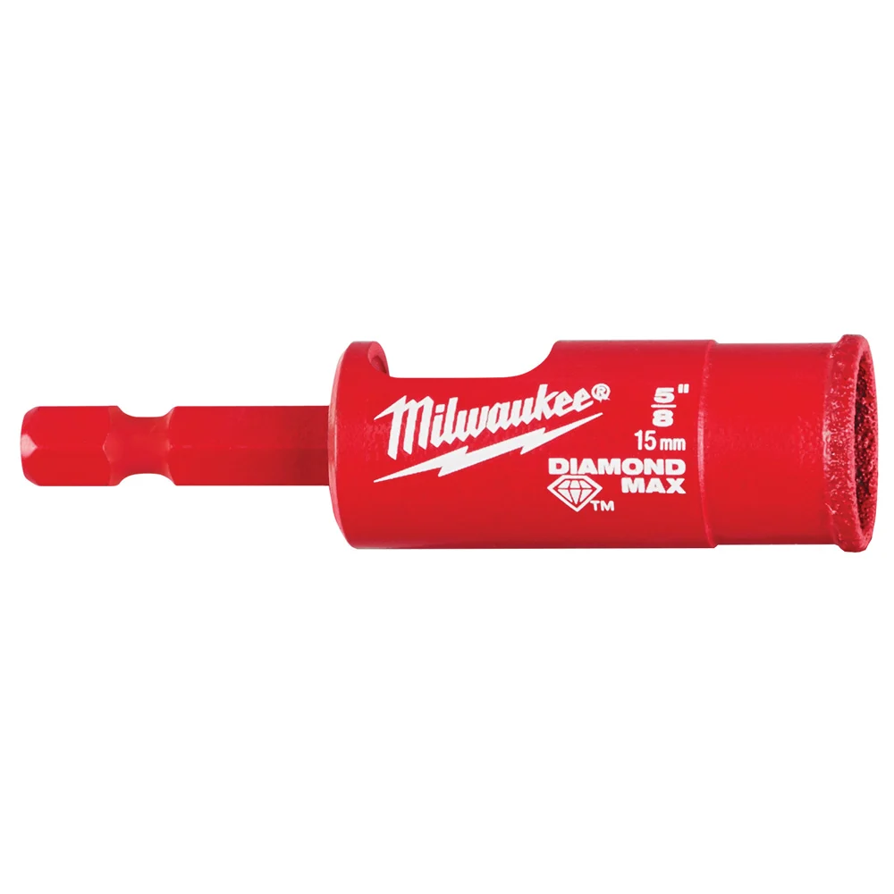 Diamond Plus 49-56-0513 Hole Saw, 5/8 in Dia, 1 in D Cutting, Diamond Grit Cutting Edge