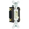 TradeMaster Series 664IGCC12 Toggle Switch, 4-Pole, 15 A, 120 VAC, Push Wire, Side Wire Terminal, 4-Pole, Ivory