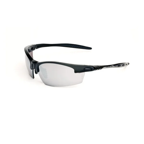 7491 Safety Glasses, Smoke Silver Lens, Matte Black Frame, Plastic Frame, Scratch-Resistant Lens, Polycarbonate Lens