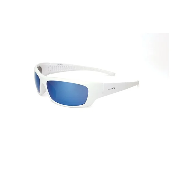 7487 Safety Glasses, Anti-Fog, Scratch-Resistant Lens, Plastic Frame, Full Frame, Matte White Frame, Polycarbonate Lens