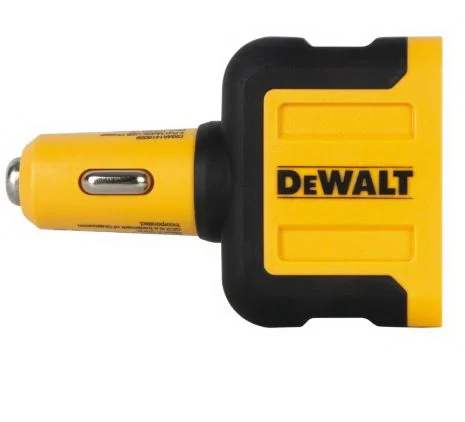 141 9009 DW2 USB Charger, Black/Yellow, For: Android and iOS Devices, 2.4 A Charge, 30 min Charge - DEWALT