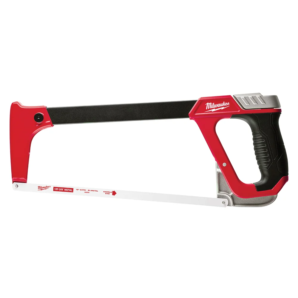 48-22-0050 Hacksaw, 12 in L Blade, 24 TPI, Bi-Metal Blade, Metal Frame, Rubber Handle