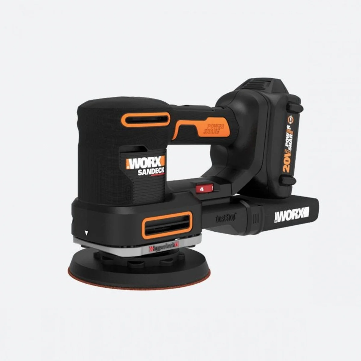WX820L 5-in-1 Multi-Sander, Battery Included, 20 V