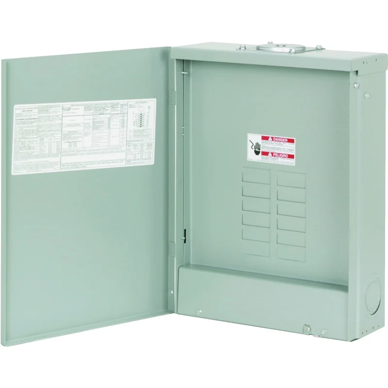 BRP12L200R Load Center, 200 A, 24-Pole, 12-Space, 24-Circuit, Plug-On Neutral, NEMA 3R Enclosure