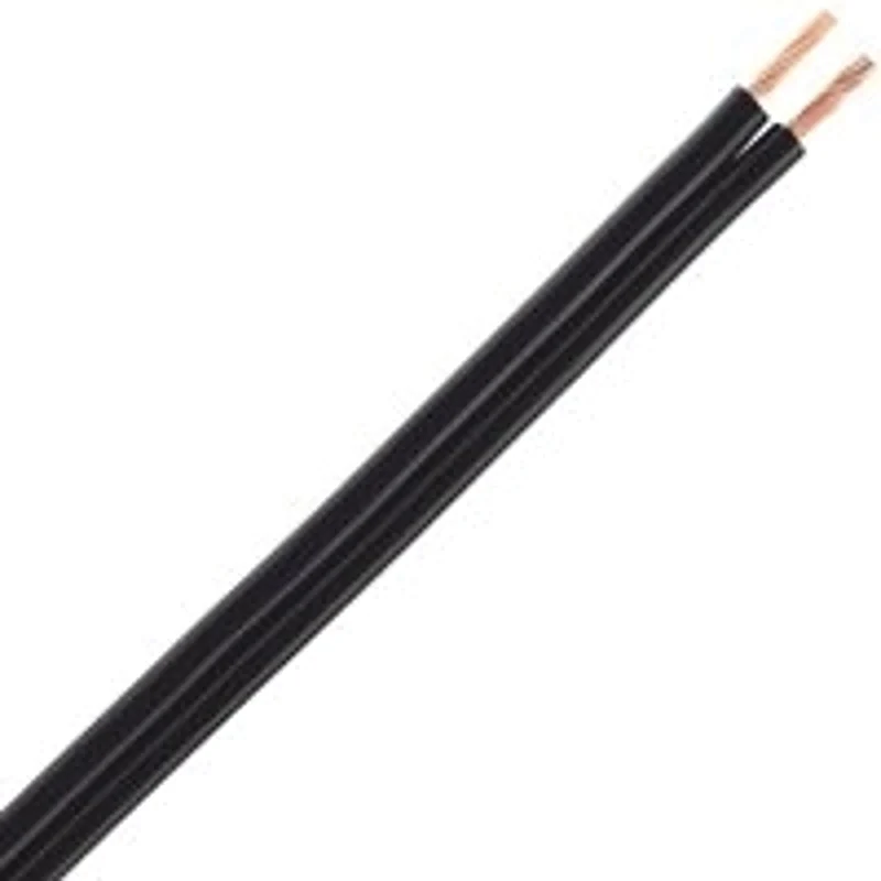 552670508 Cable, 2 -Conductor, 500 ft L, Copper Conductor, PVC Insulation, PVC Sheath, Black Sheath, 18 A