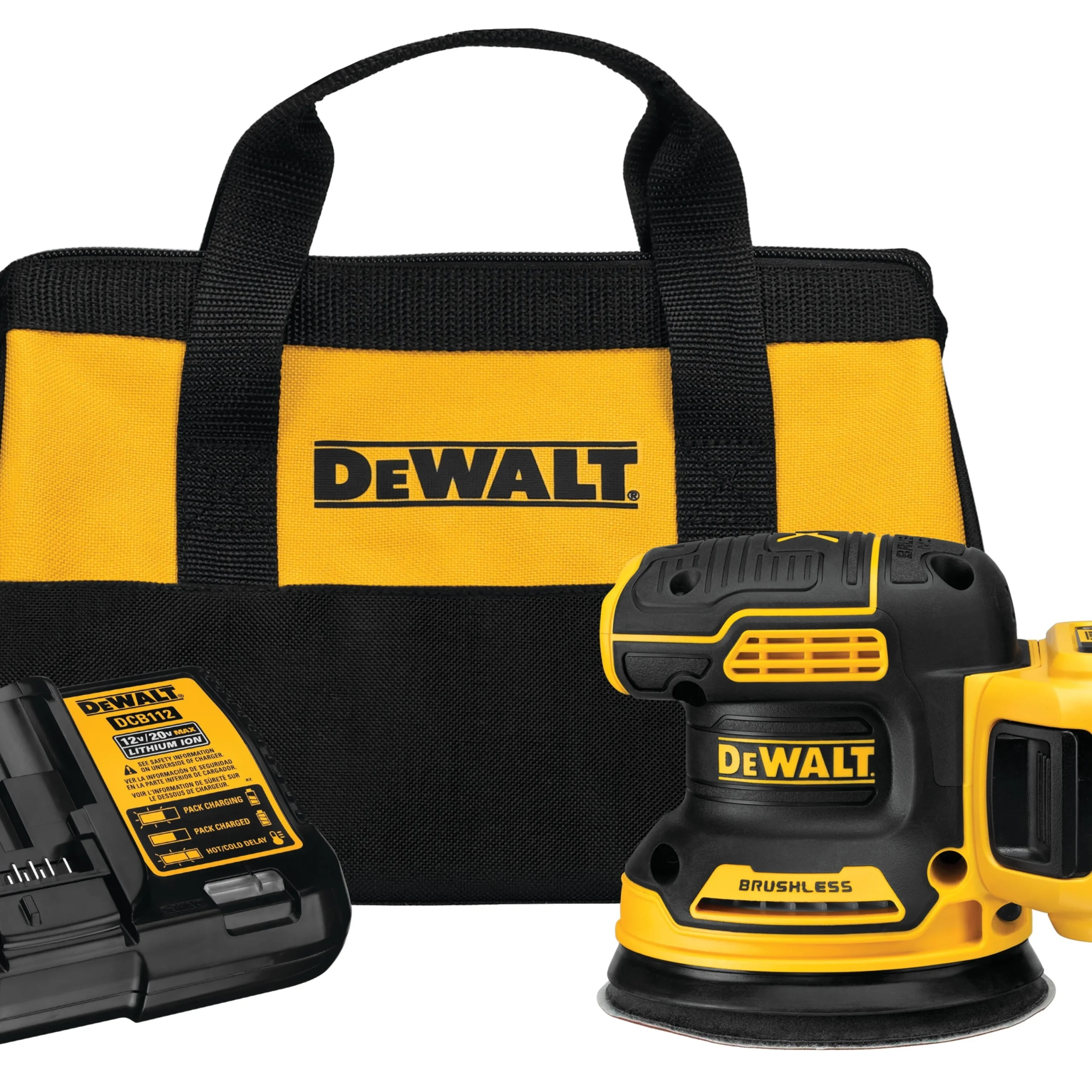 XR Series DCW210D1 Random Orbit Sander, Battery Included, 20 V, 2 Ah - DEWALT