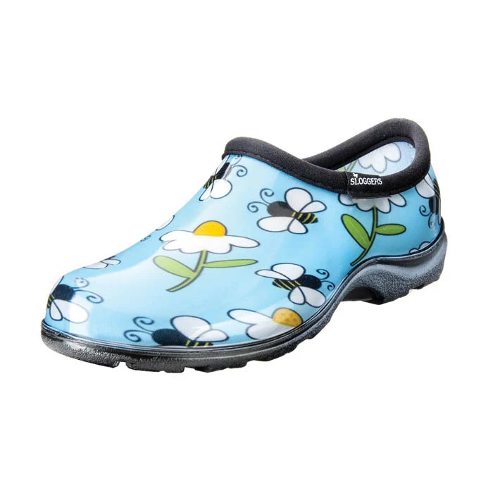 5120BEEBL-10 Rain and Garden Boots, Blue, 10, Bee, Rubber