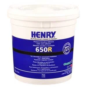 12849 Pressure Sensitive Adhesive, Paste, Mild, White, 1 gal - Henry