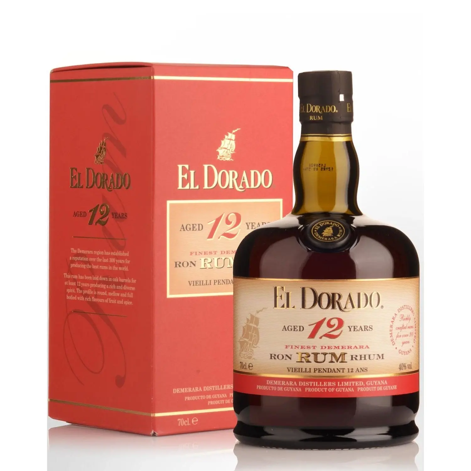 El Dorado 12 Year Old Rum 700ml - Alcohol