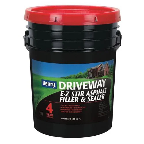 HE200074 Filler and Sealer, Liquid, Black/Brown, 4.75 gal Pail - Henry