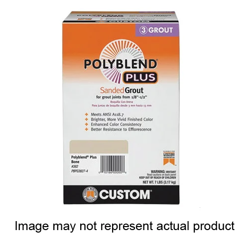 PBPG607-4 Sanded Grout, Charcoal, 7 lb Box