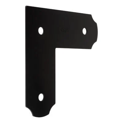 N800-014 L-Strap Tie, 8-1/4 in L, 8-1/4 in W, Steel, Storm Shine Powder-Coated