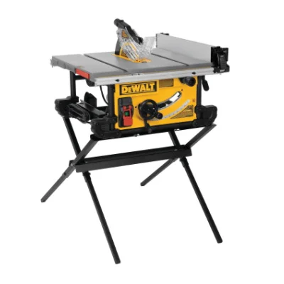 DWE7491X Table Saw with Scissor Stand, 120 VAC, 15 A, 10 in Dia Blade, 5/8 in Arbor, 4800 rpm Speed - DEWALT