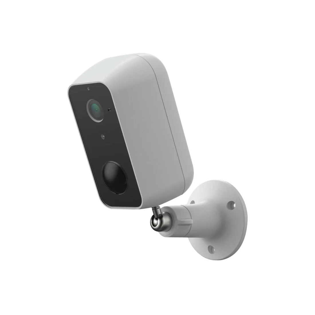 CAM/WM/WIFI/BAT Smart Camera, 130 deg View, 1080 pixel Resolution, Night Vision: 30 ft, Black/White - Feit Electric