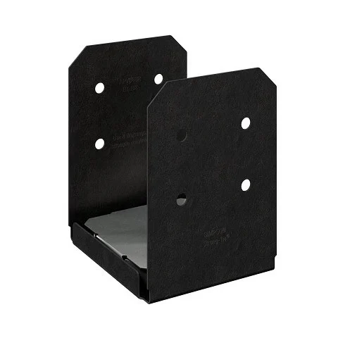 Outdoor Accents Avant APVB88R Adjustable Post Base, 8 x 8 in Post, 14 ga, Steel, Black Powder-Coated, ZMAX