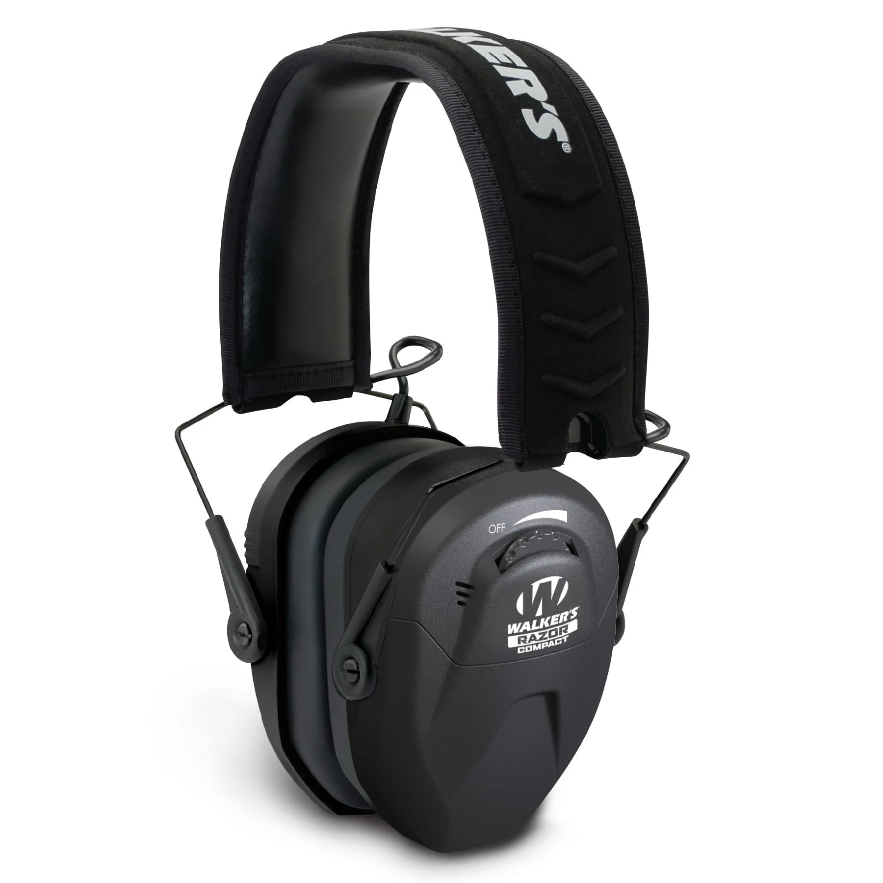 GWP-CRSEM Compact Electronic Ear Muffs, 23 dB NRR, Black