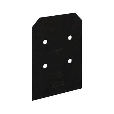 Outdoor Accents Avant Series APVB88DSP Post Base Side Plate, 12 ga Gauge, Steel, Black, ZMAX - Simpson Strong-Tie