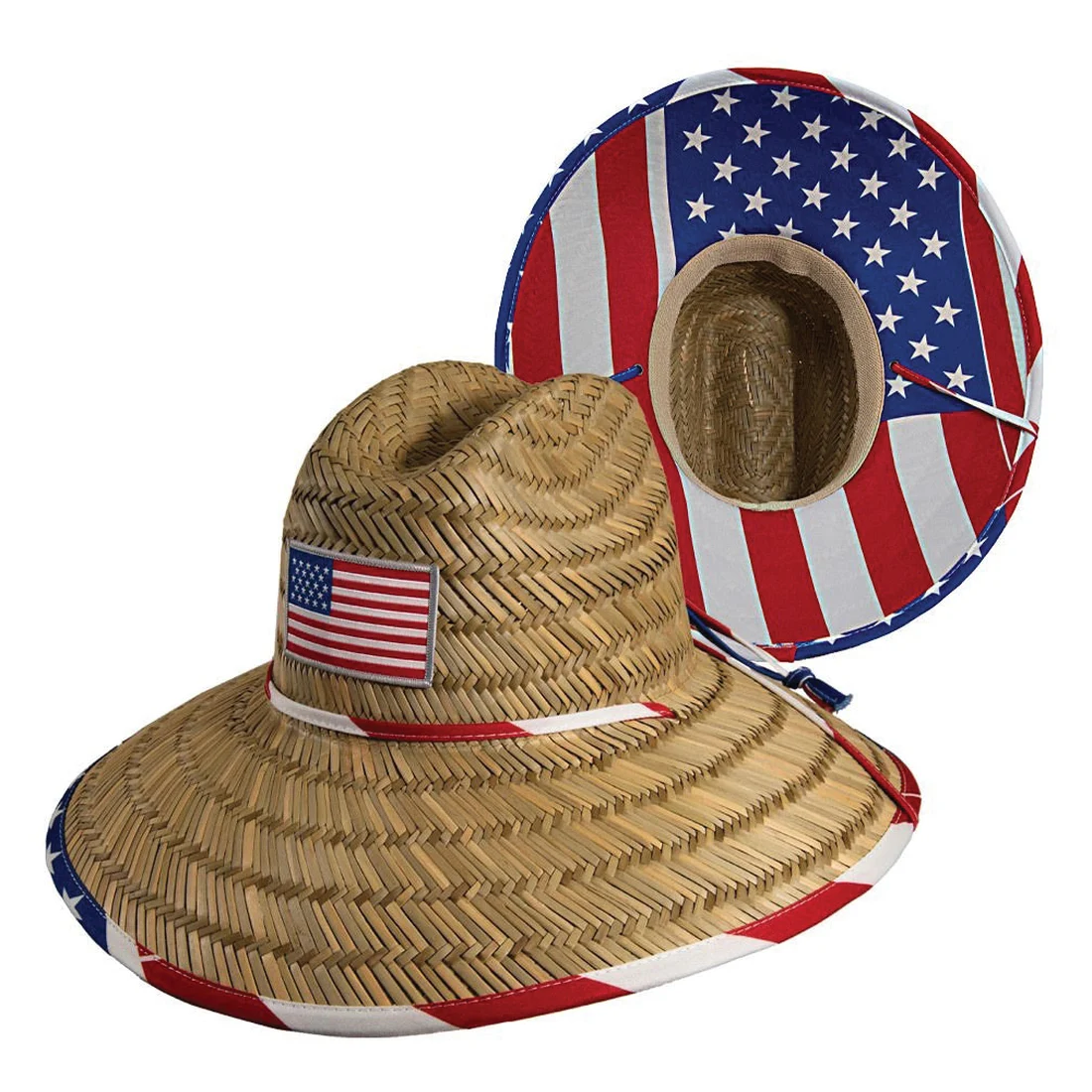 18017 Sun Buster Hat, American Flag, L - Turner Hat