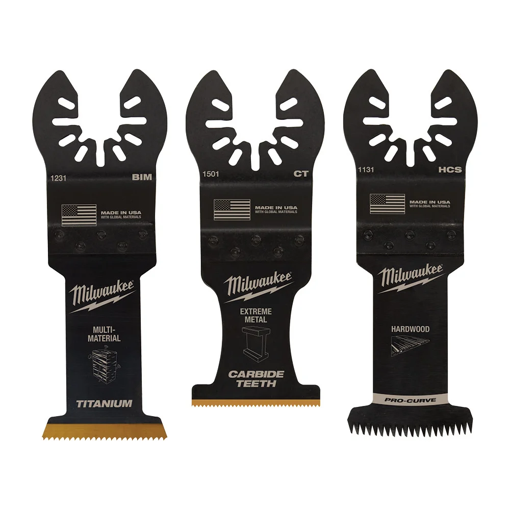 49-10-9001 Blade Variety Pack, Flush Cut, Plunge, Triple-Ground Japanese Tooth, 3/SET