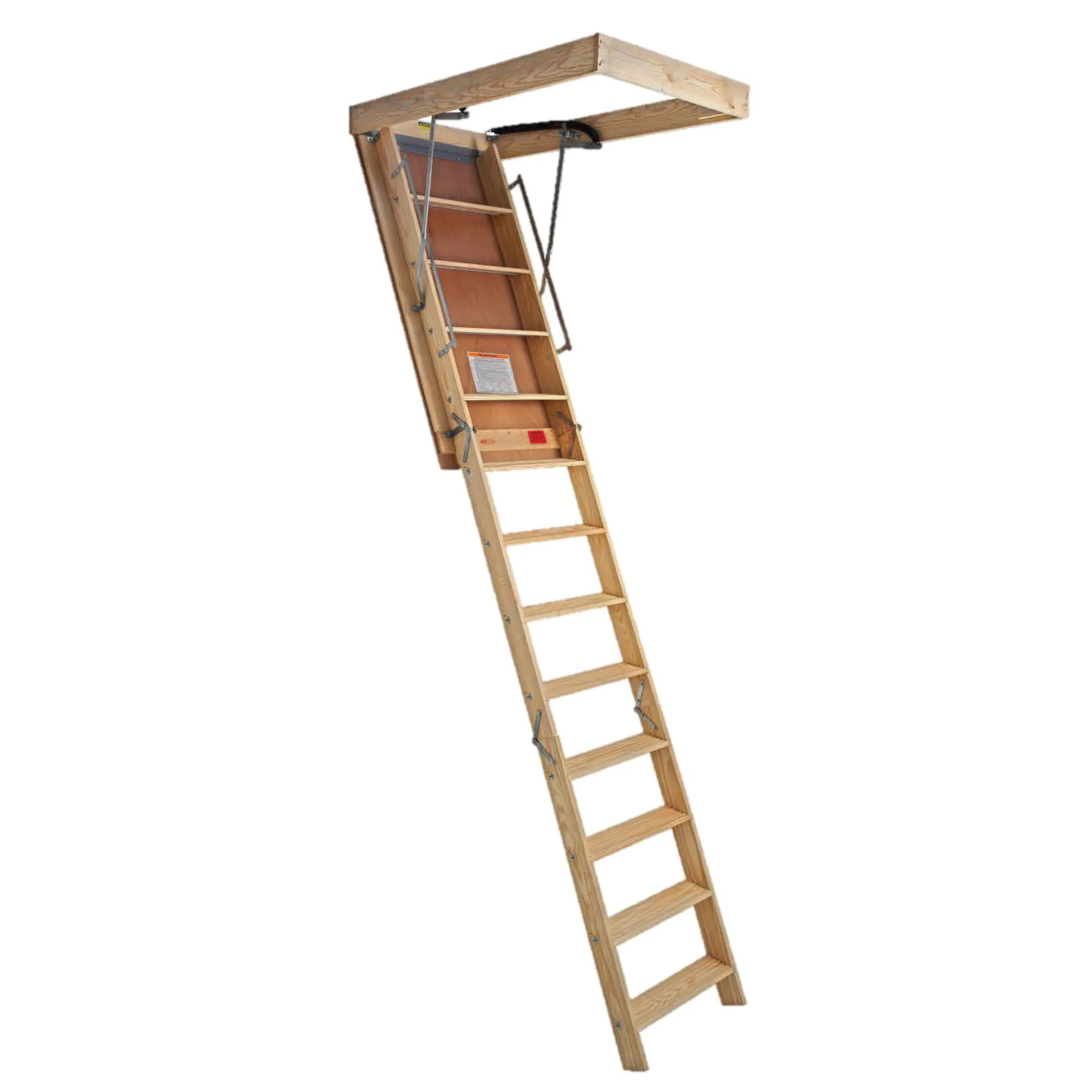 Superior Plus Series SP200FT Folding Attic Stairway, 8 ft 9 in H Ceiling, 54 in H x 30 in W Ceiling Opening - Marwin