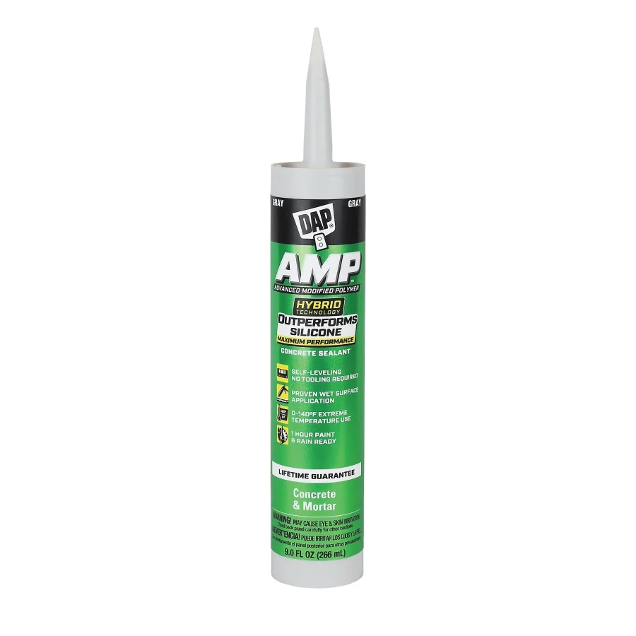 7079800764 Self-Leveling Sealant Caulk, Gray, Paste, 9 oz Cartridge