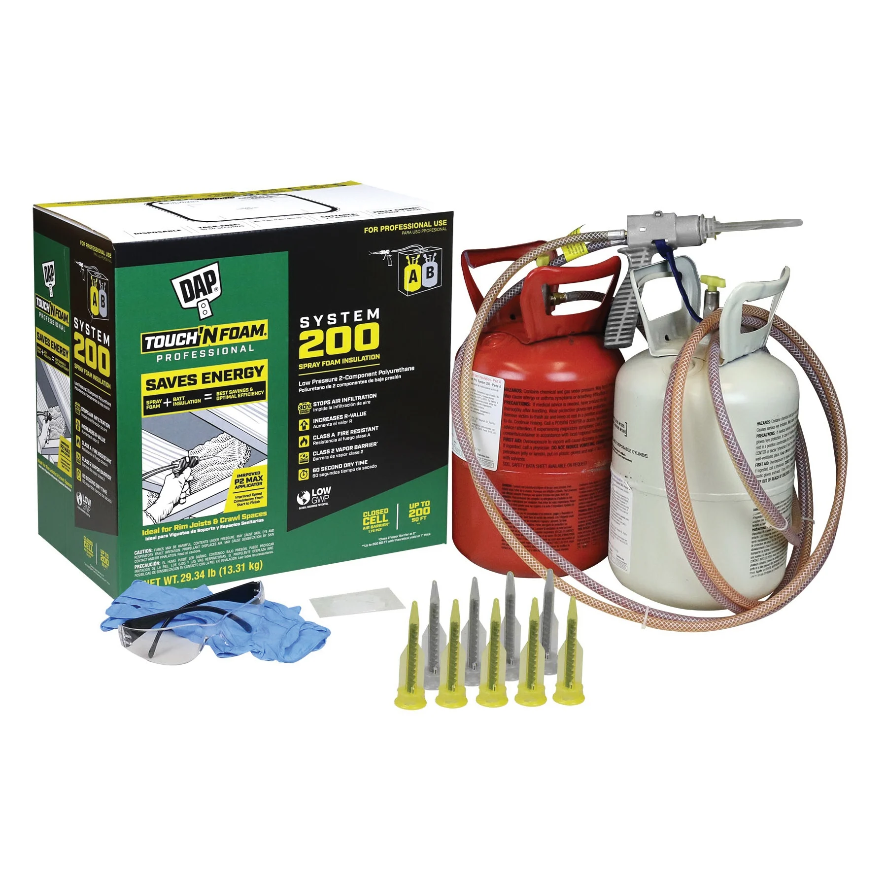 Professional Series 7565062620 Low GWP Kit, Cream, 42 lb - Touch 'n Foam