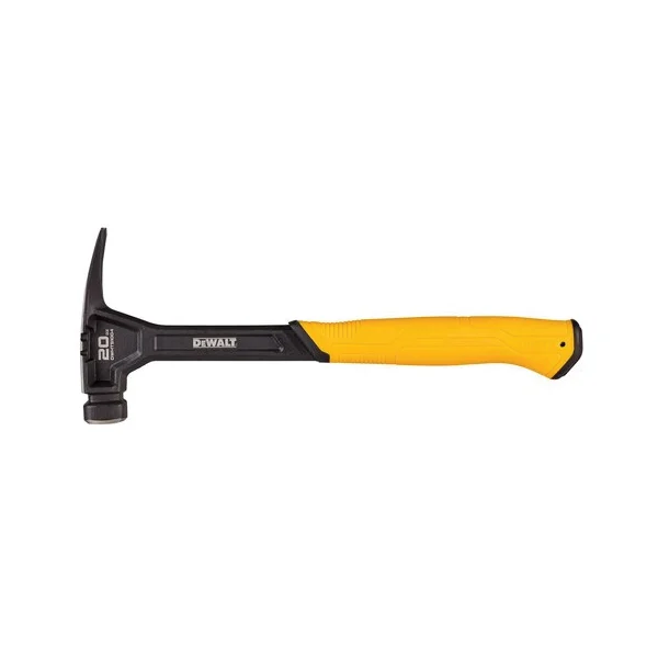 DWHT51004 Rip Claw Hammer, 20 oz Head, Steel Head, 14 in OAL - DEWALT