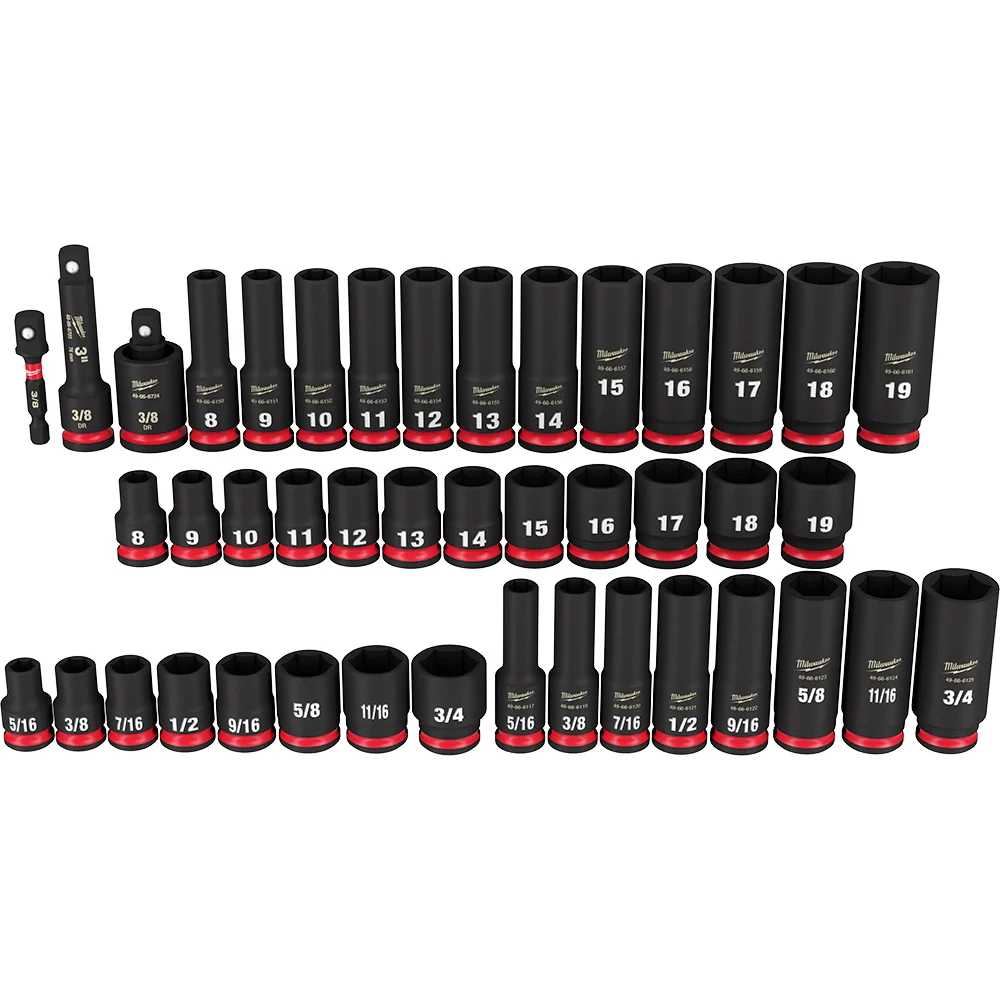 SHOCKWAVE Impact Duty Series 49-66-7009 Socket Set, Includes: (1) Universal Joint and Storage Case