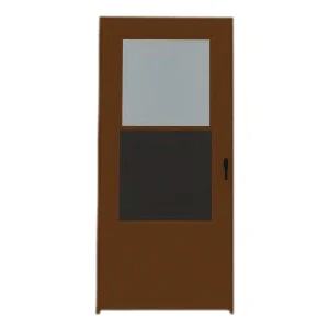 Single-Vent 029842U Storm Door, Composite, Brown