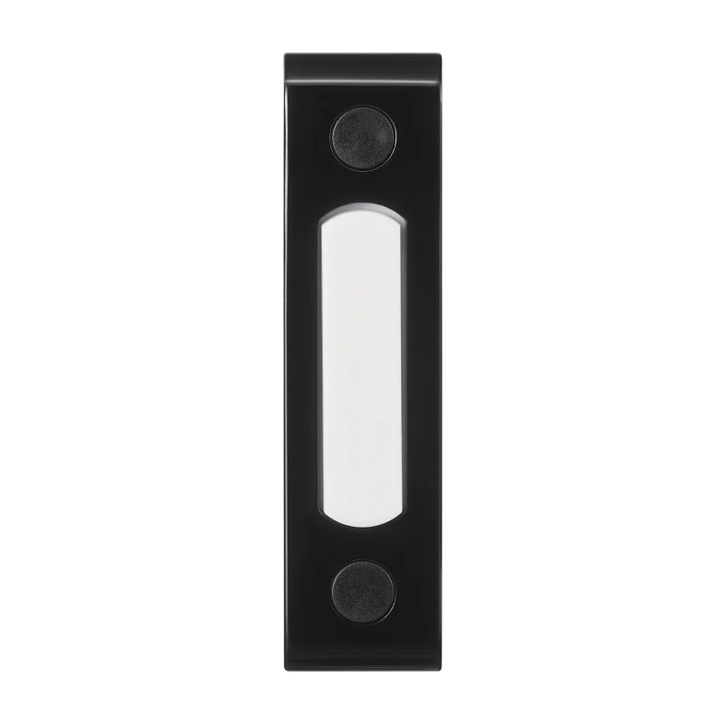 18000216 Pushbutton Doorbell, Wired, Black - Heath Zenith