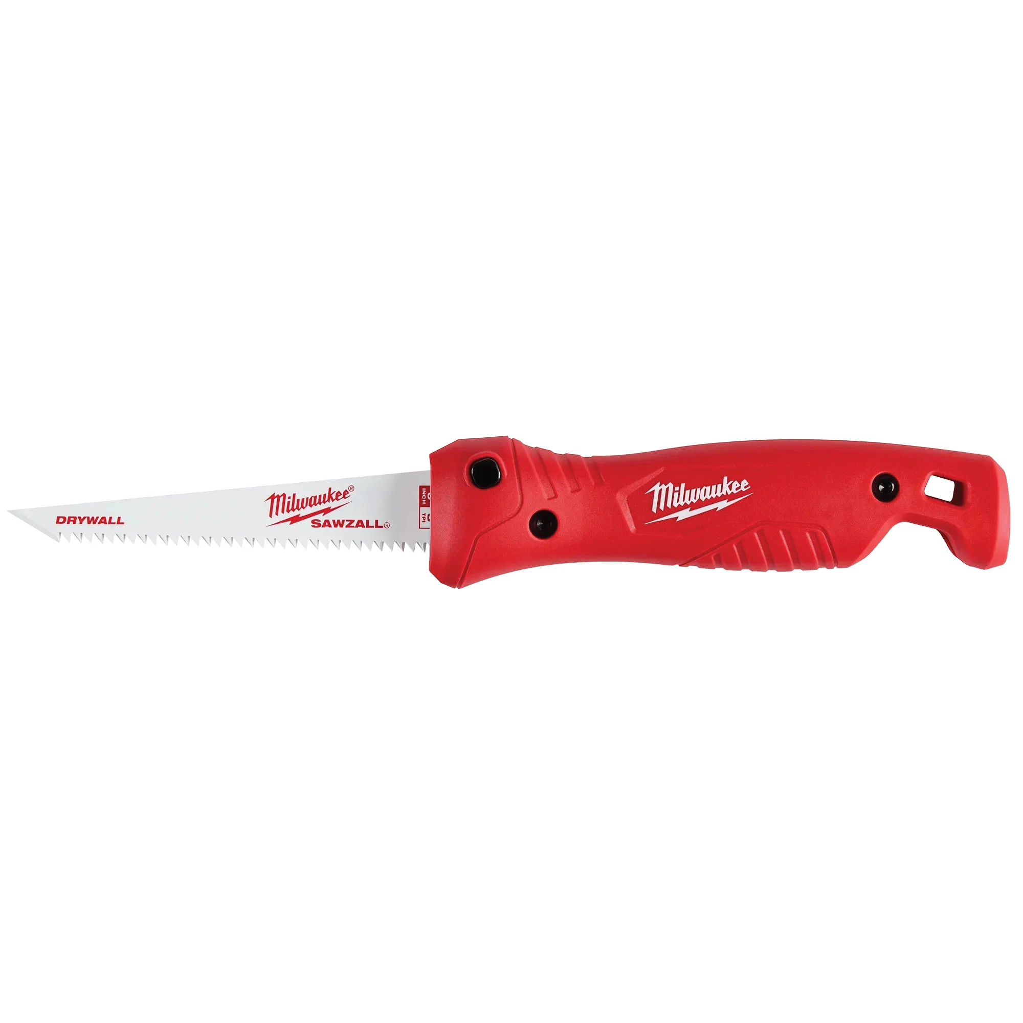 48-22-0307 Jab Saw, 4.9 in L Blade, 8 TPI, Steel Blade, Folding, Ribbed Handle, Polypropylene Handle