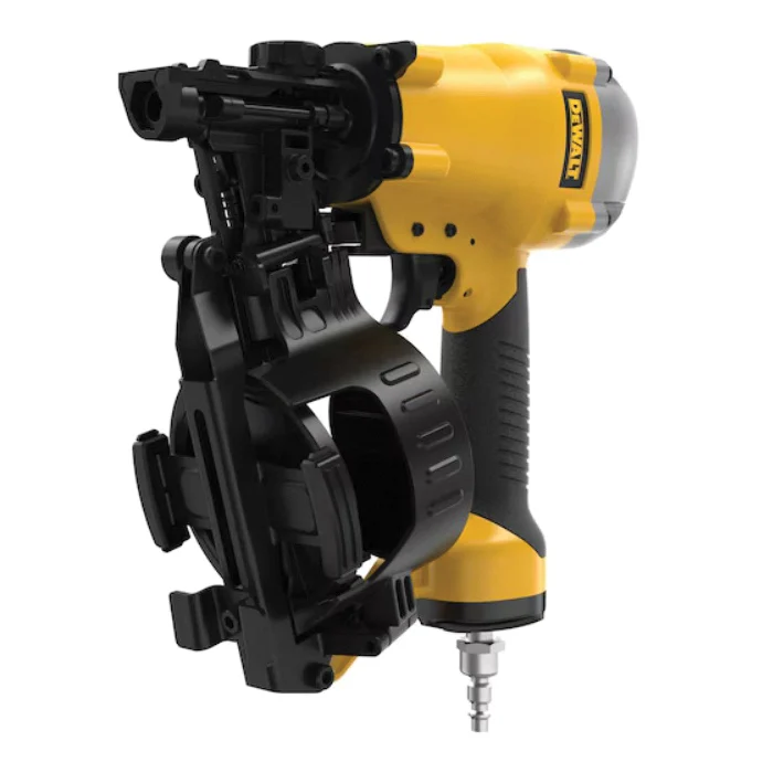 DW46RN Roofing Nailer, 120 Magazine, 15 deg Collation, 0.12 in Dia x 0.75 to 1.75 in L Fastener, 4.2 scfm Air - DEWALT