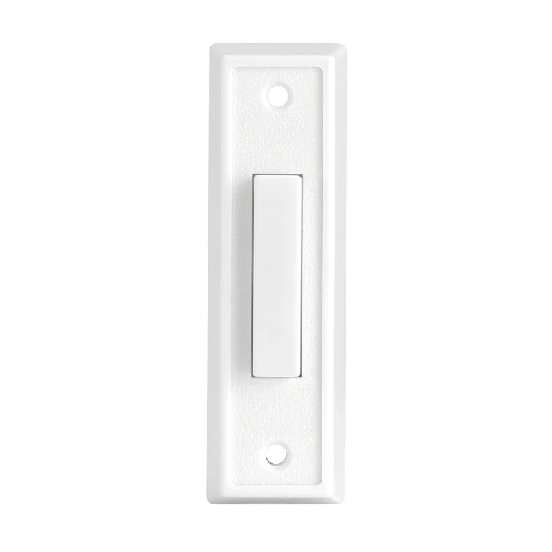 18000092 Doorbell Button, Wired, Push Button, Plastic, White, Lighted - Heath Zenith