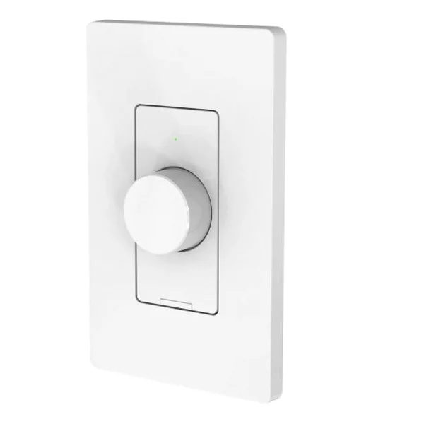 DIM/ROTARY/WIFI Dimmer Switch, 120 VAC, 600 W, CFL, Incandescent, LED Lamp, White - Feit Electric