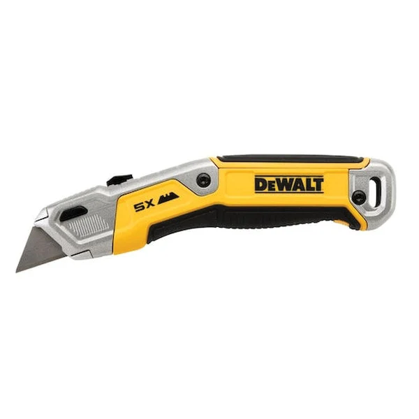 DWHT10998 Retractable Utility Knife, Steel Blade, Ergonomic Handle, Black/Yellow Handle - DEWALT