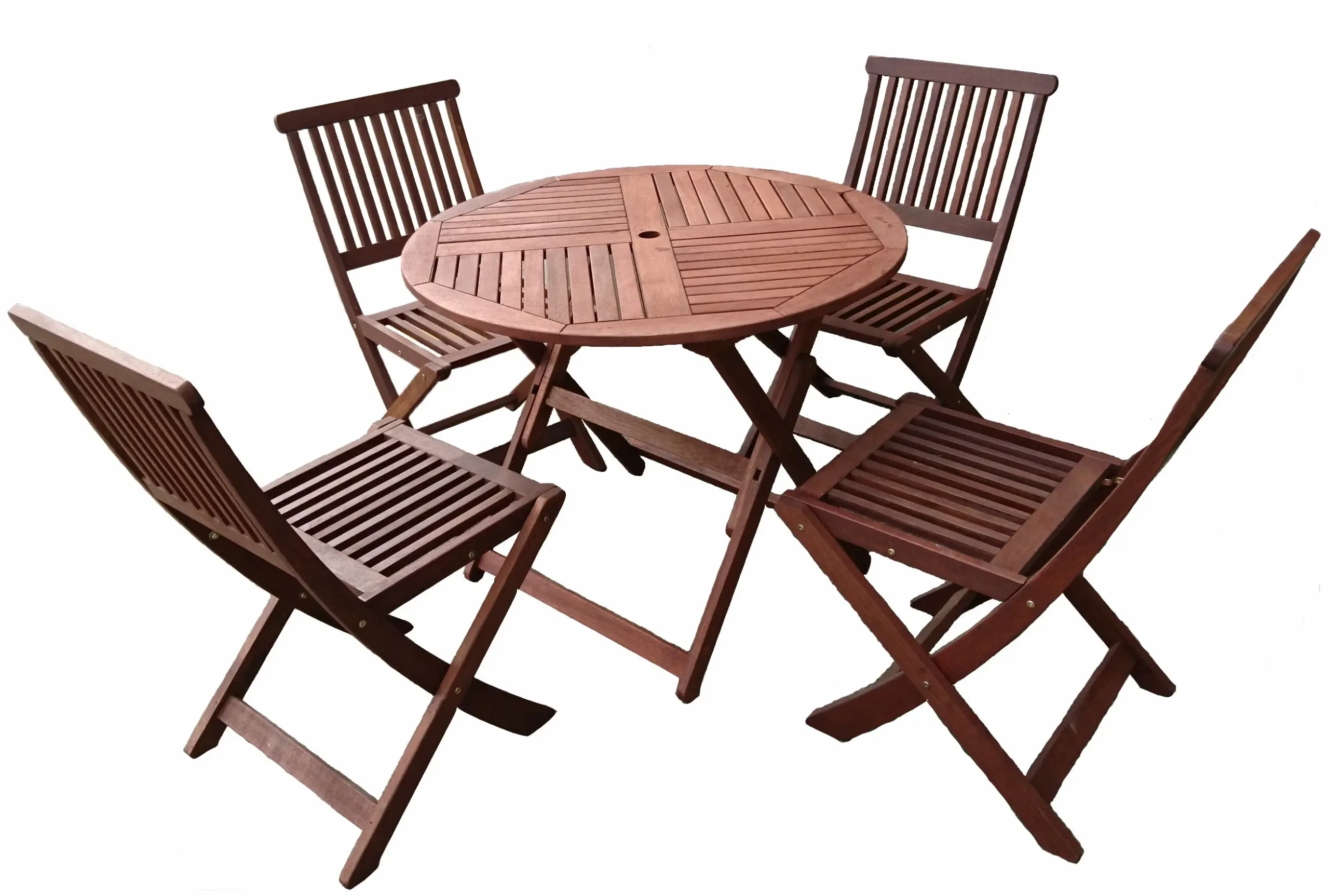 Tropical Round Folding 5pc Setting - Furniture