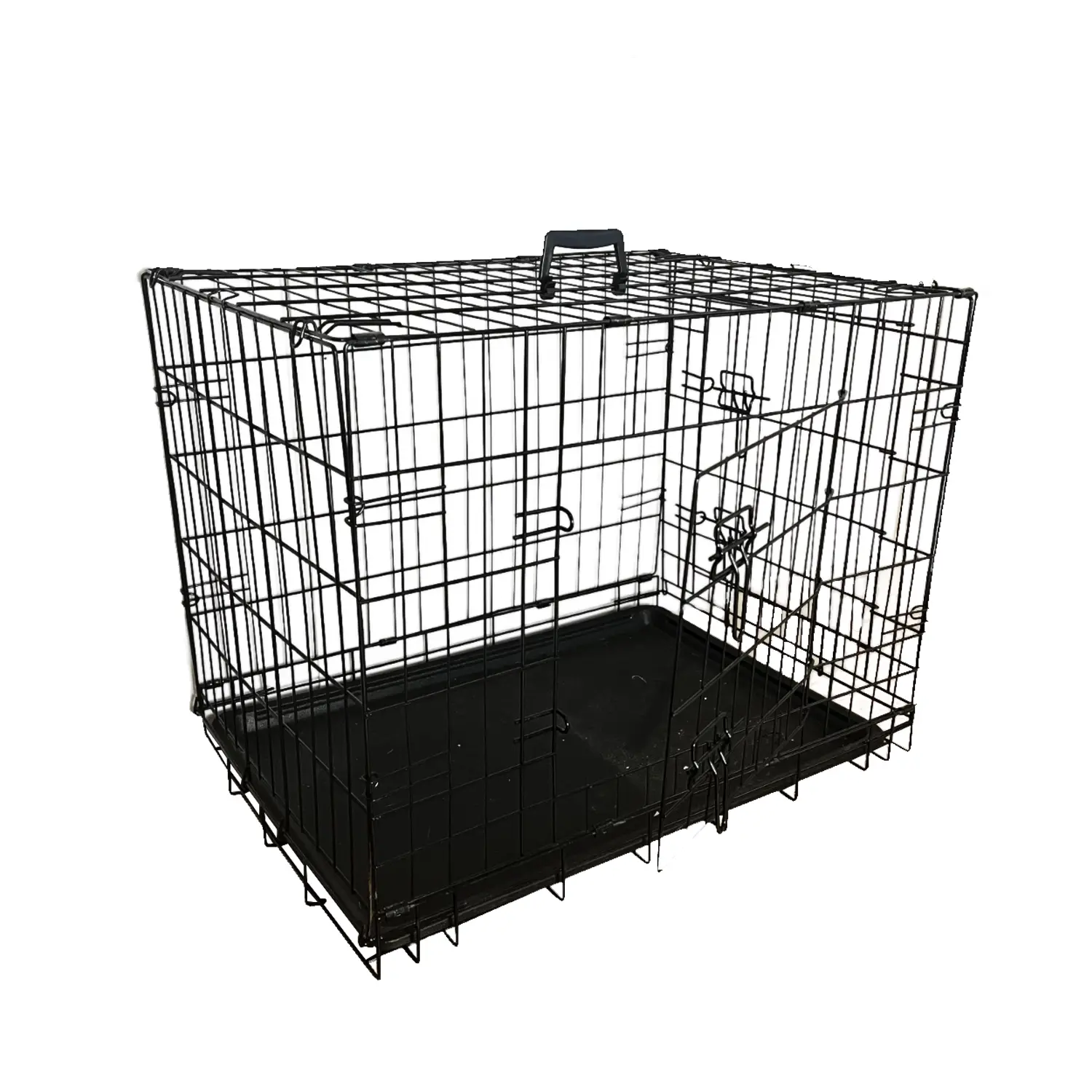 Salesbay 36inch Collapsible Pet Dog Cage Metal Kennel Portable Cat Rabbit House - Pets