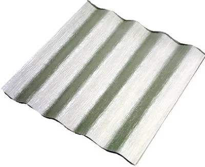 WeatherGlaze Series C25TF.124 Corrugated Panel, 8 ft L, 26 in W, Fiberglass, White, Textured Embossed - Sequentia