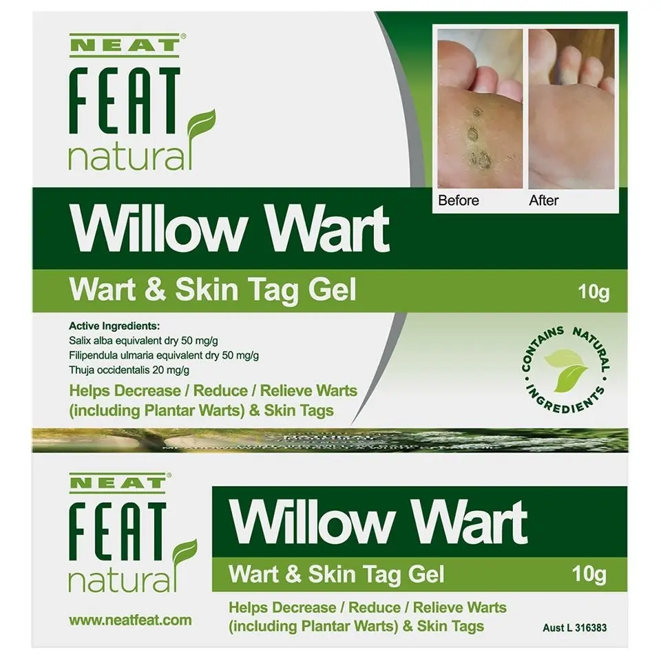 Neat Feat Natural Willow Wart Wart and Skin Tag Gel 10g - Health