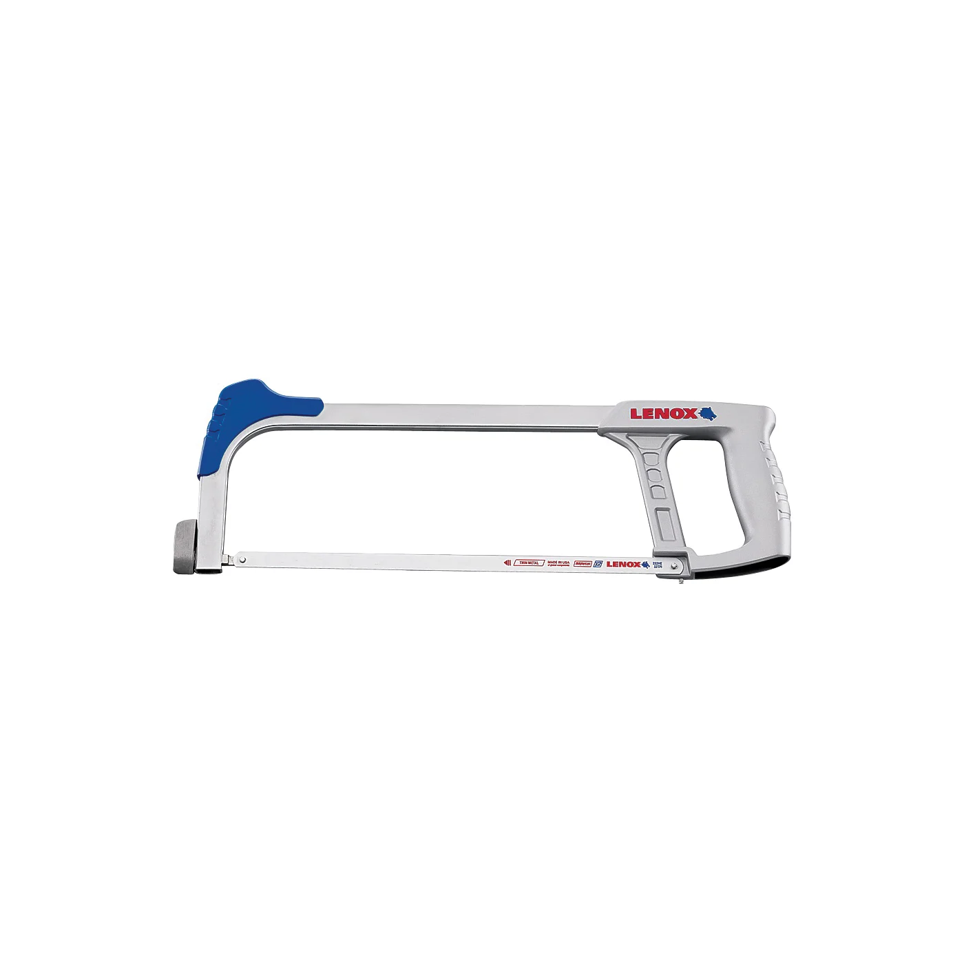 1213188300 Hacksaw Frame, 12 in L Blade, 24 TPI, Steel Blade, 4 in D Throat, Ergonomic Handle, Zinc Handle - Lenox