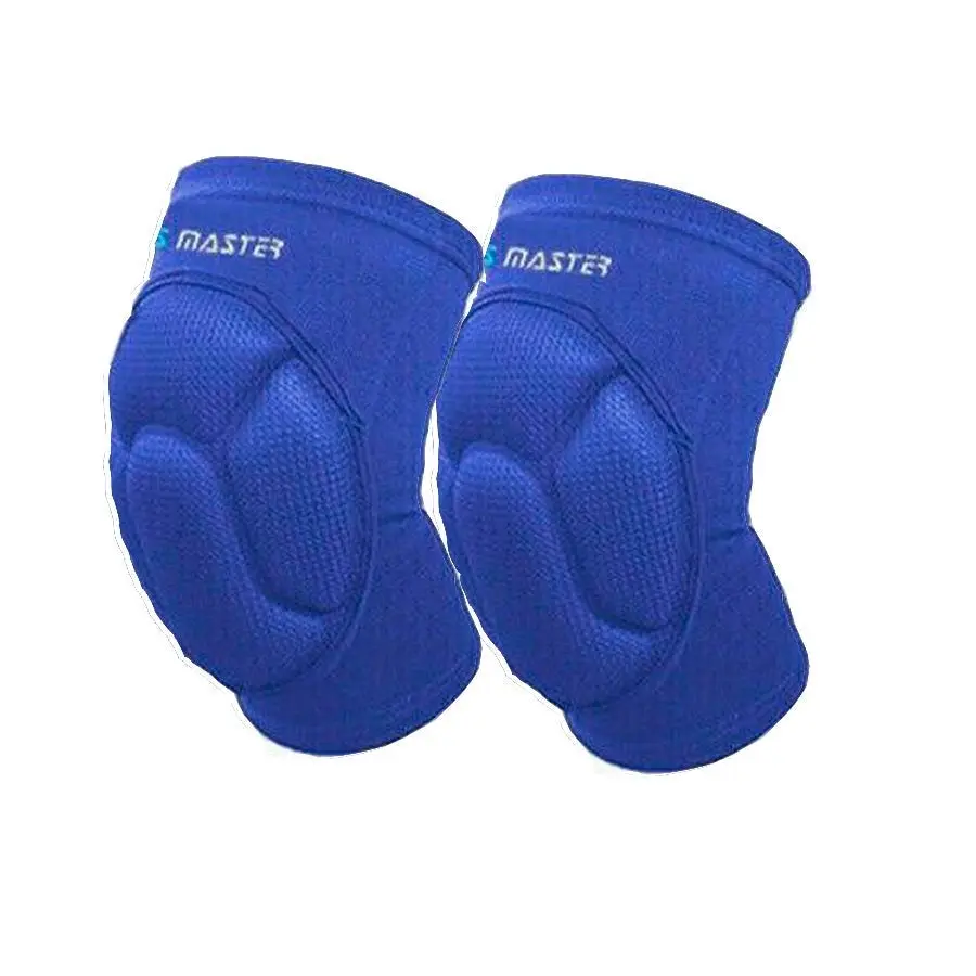 Fitness Master Blue 2x Knee Brace Crashproof Antislip Brace Leg Sleeve Protector Guard Support Gear - Health