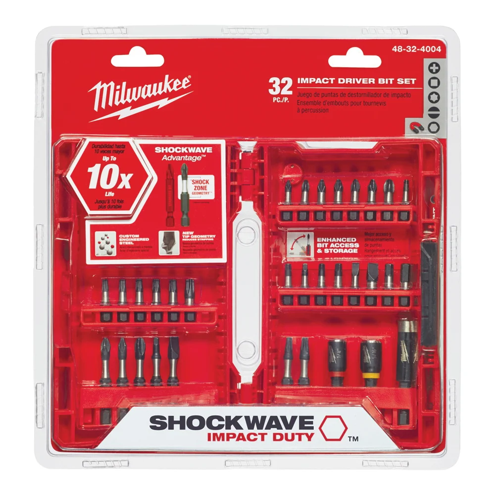 48-32-4004 Drive Bit Set, 32-Piece, Heavy-Duty, Steel